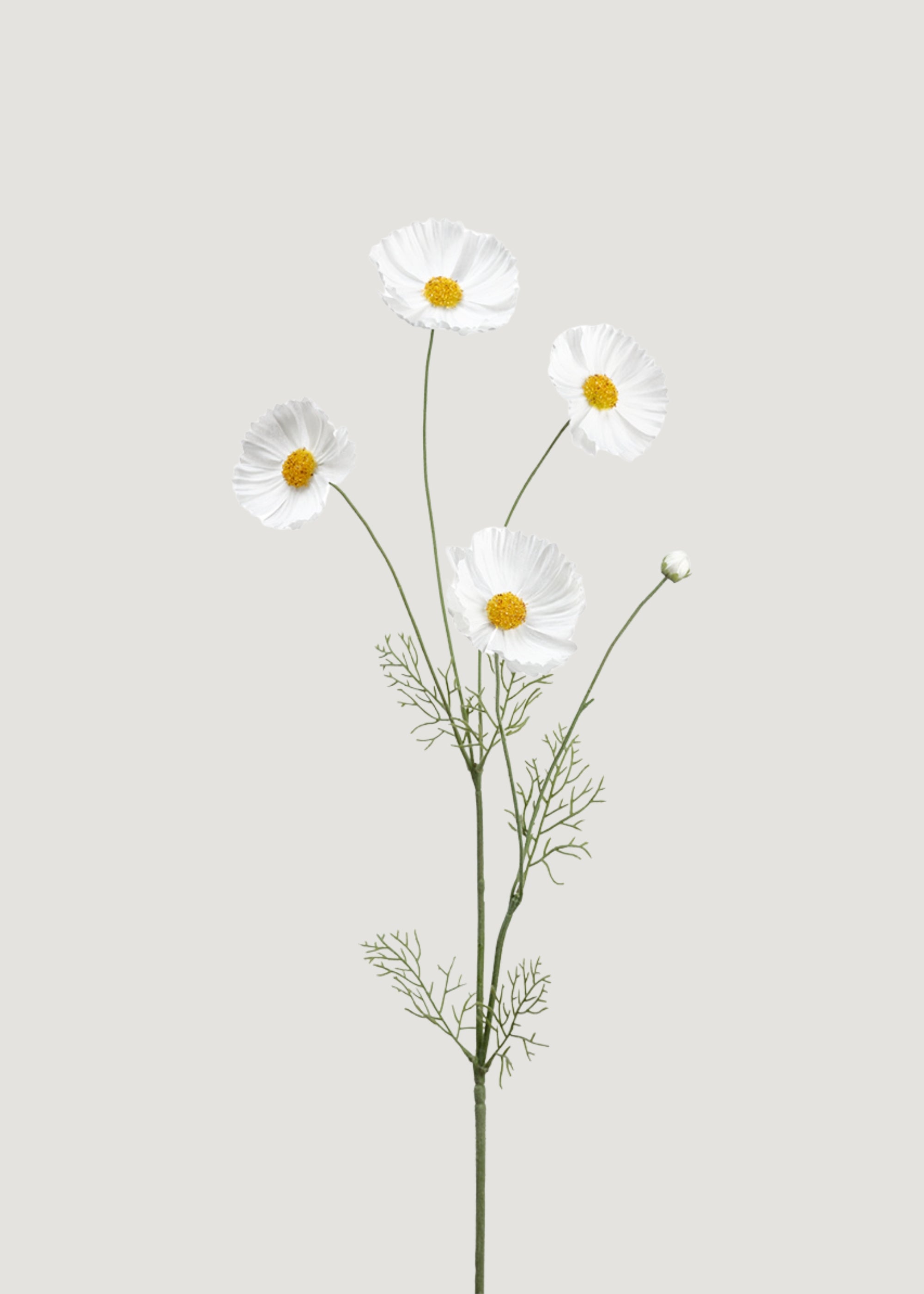 Faux Cosmos Daisy Wildflowers in White