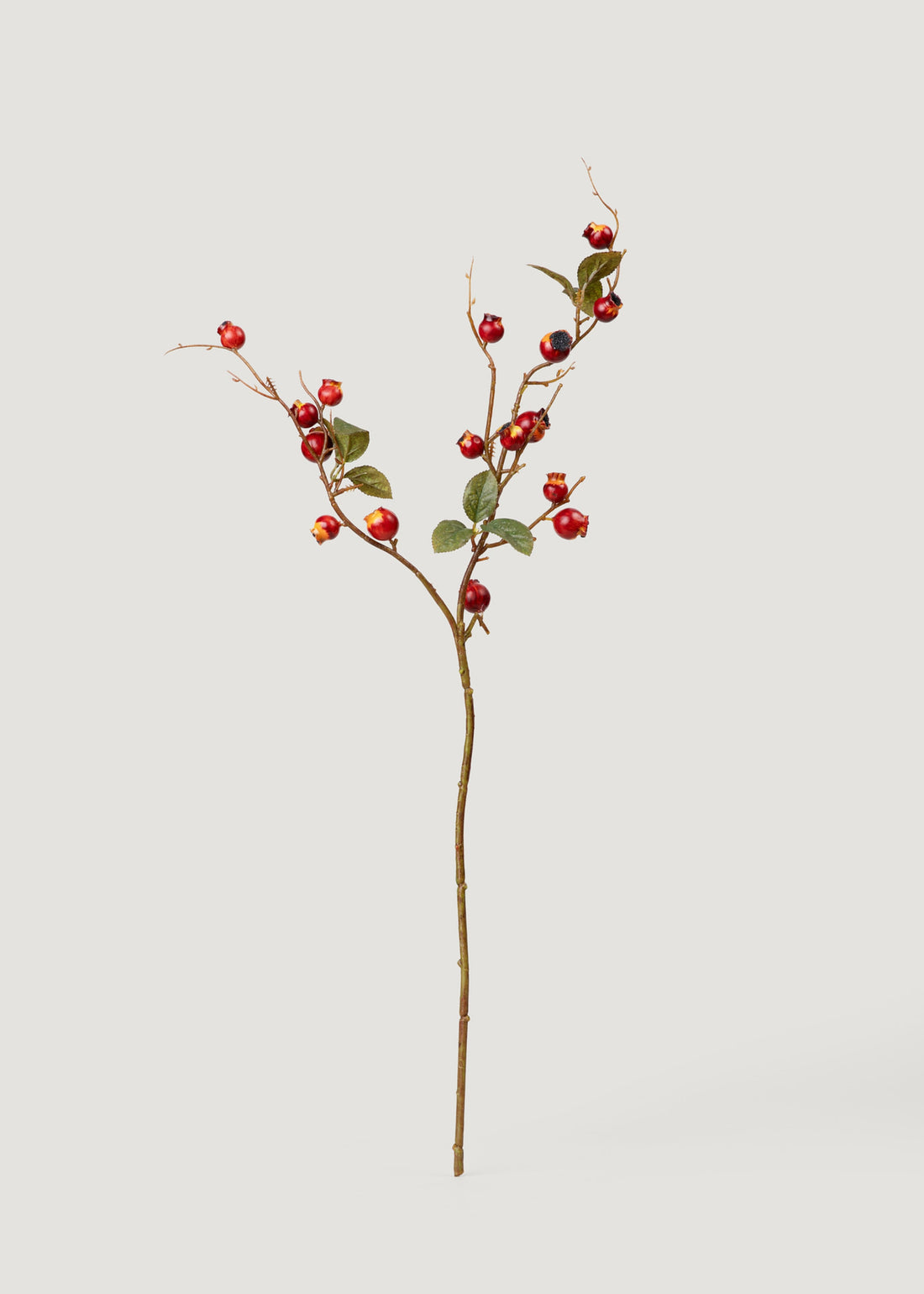 Fall Burgundy Artificial Crabapple Berry Branch