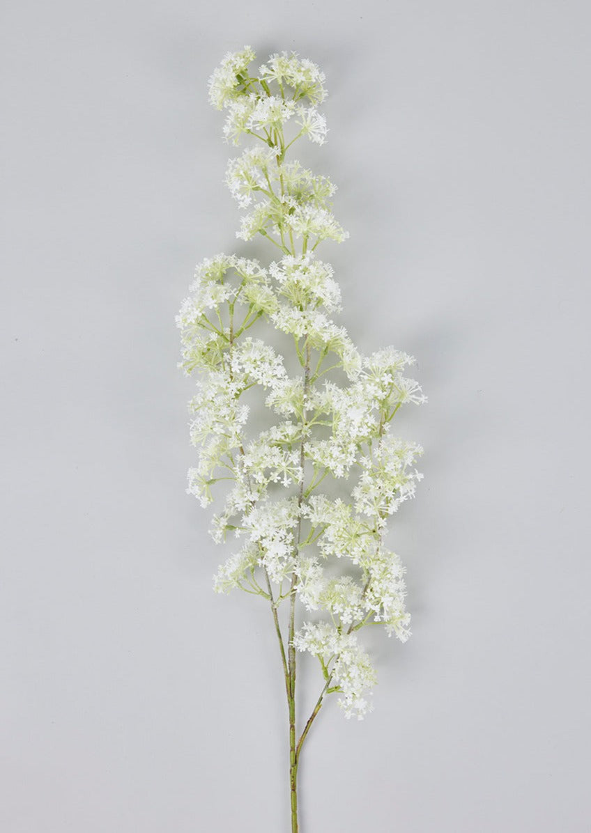 Artificial Laurel Branch in White