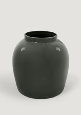 The Afloral Exclusive Glossy Smoked Taupe Jar Vase