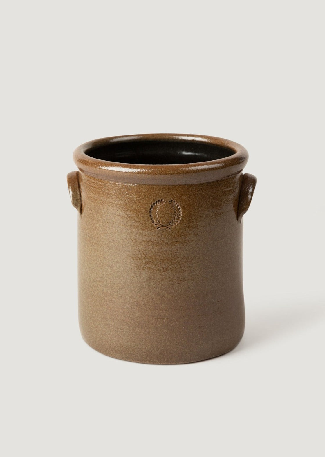 Brown Stoneware Crock 