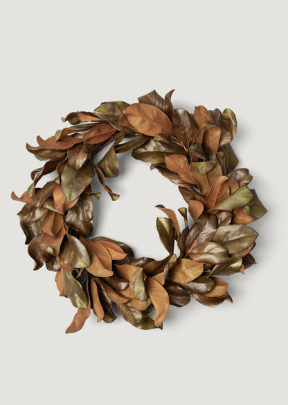 Artificial Magnolia Leaf Wreath