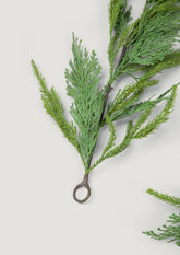 Hoop End of UV Resistant Artificial Holiday Cedar Garland