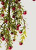 Artificial Cranberry Leaf Christmas Garland with Red Berries