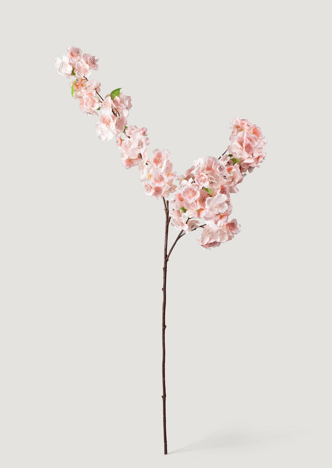 Faux Pink Cherry Blossom Stem