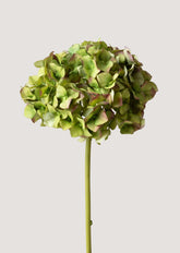 Premium Faux Flowers Antique Green and Purple Faux Hydrangea at afloral