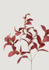 Artificial Burgundy Tea Leaf