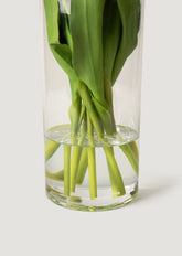 Premade Fake Tulip Arrangement with Faux Water