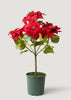 Faux Potted Poinsettia