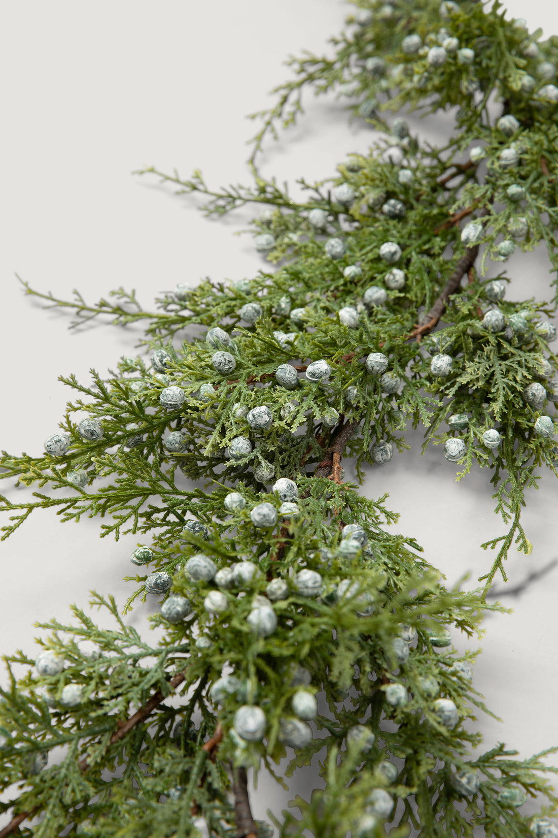 Close-up of Artificial Oregon Juniper Greenery Garland