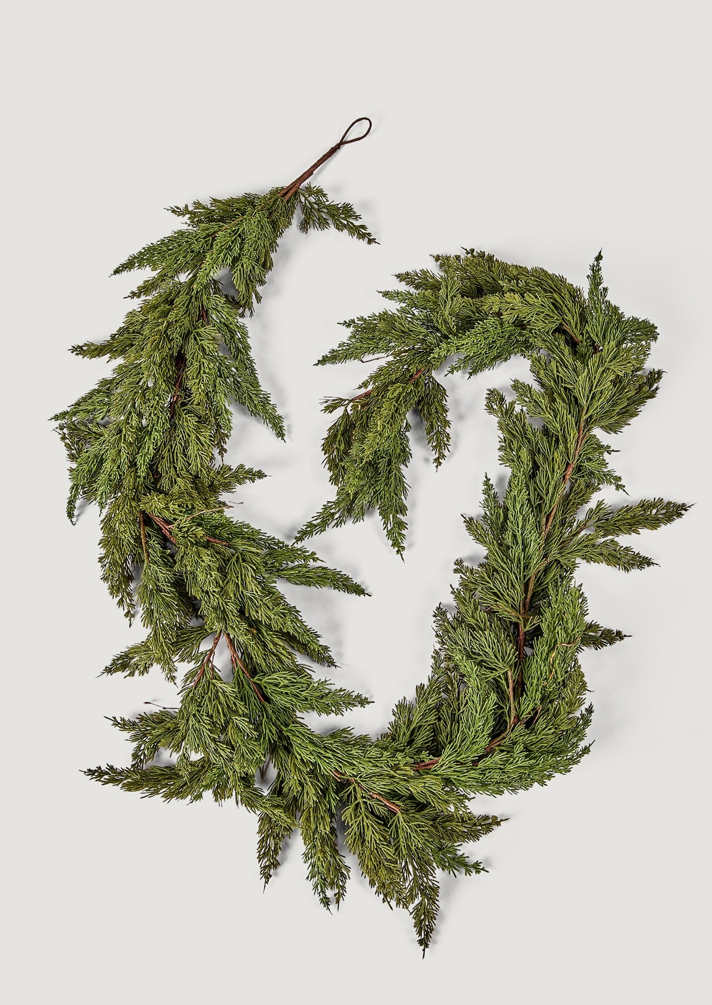 Deluxe Faux Cedar Winter Garland 9 Feet at Afloral