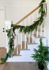 Norfolk Garland Decorated with Dried Orange Slices