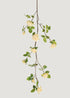 Artificial Rose Flower Garland in Soft Yellow 