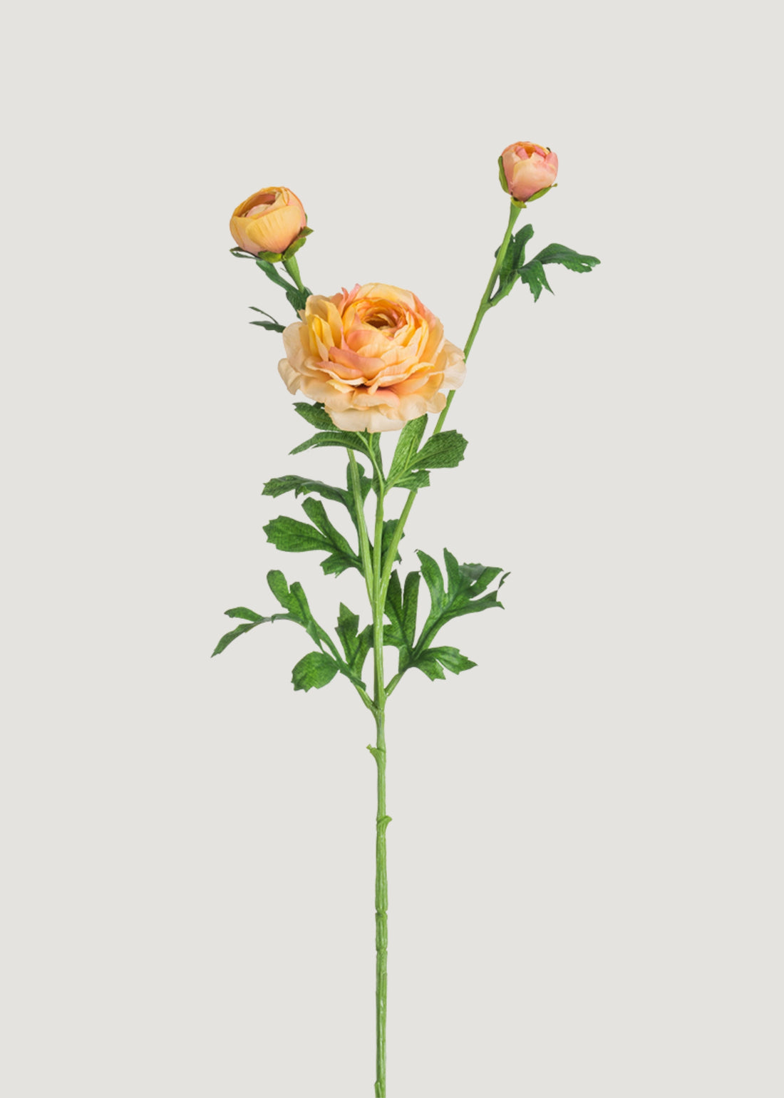 Peach Artificial Ranunculus Flower 