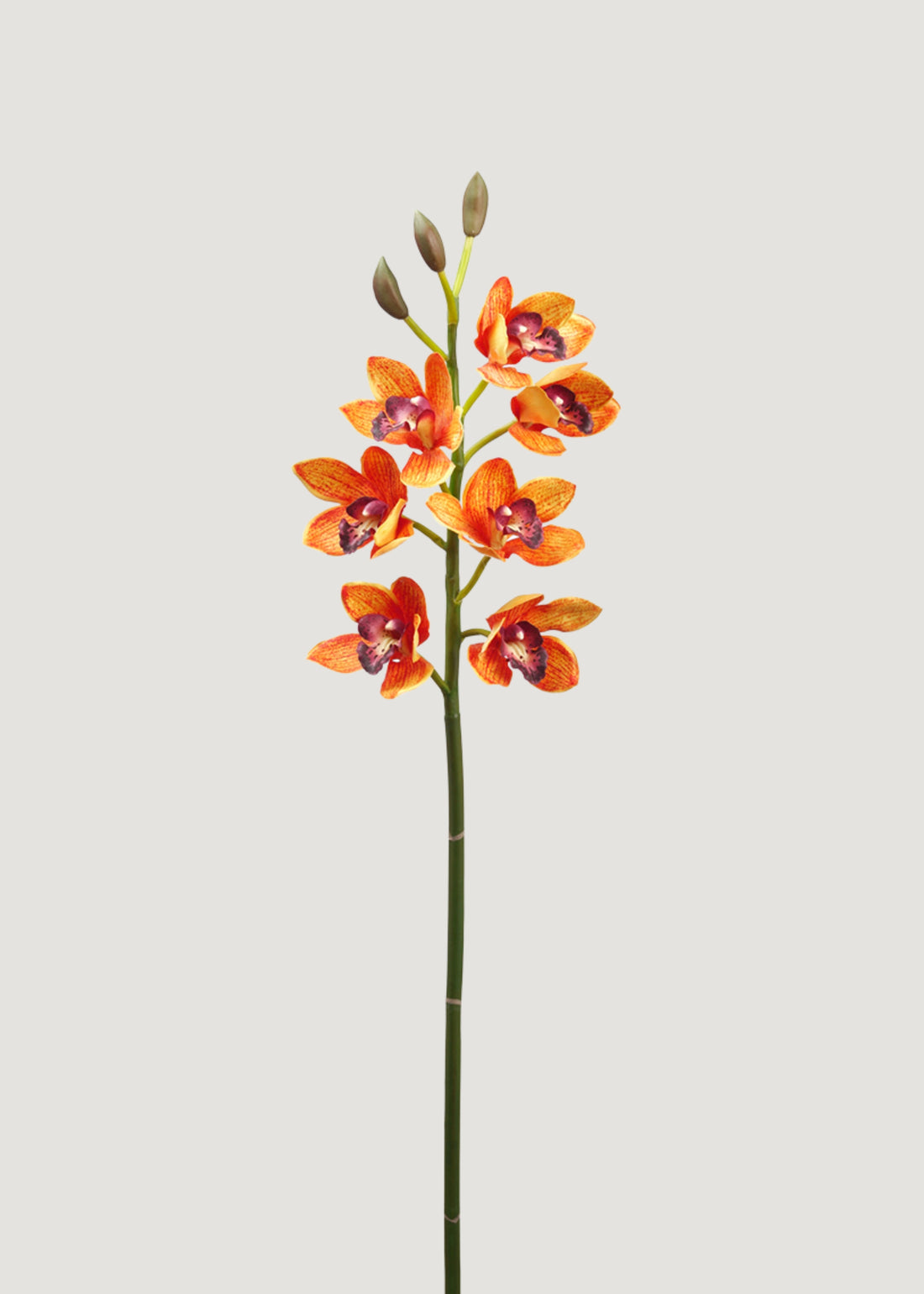 Orange Artificial Deluxe Cymbidium Orchid