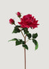 Fuchsia Real Touch Juliet English Rose Faux Flower - 22"