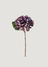 Vintage Plum Dried Look Faux Hydrangea