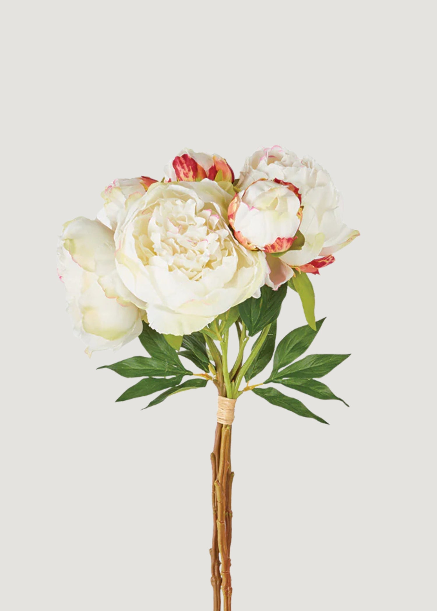 Cream Faux Flower Bundle of Peonies