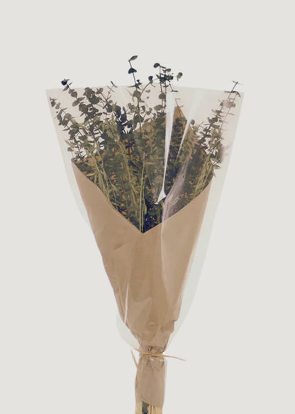  Bundle of Preserved Eucalyptus and Grass 