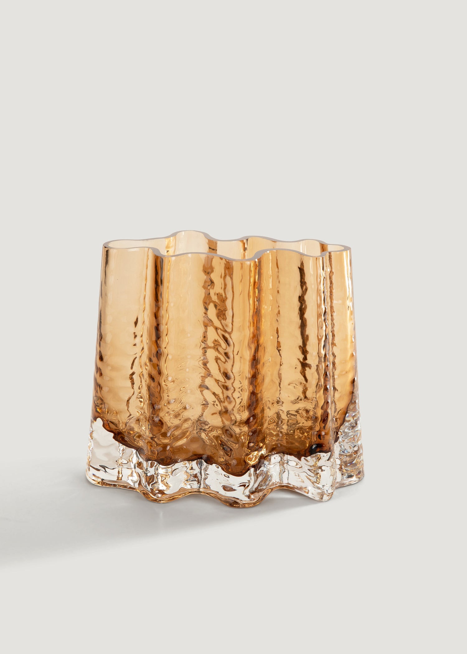 Cooee Design Small Gry Wide Cognac Vase 