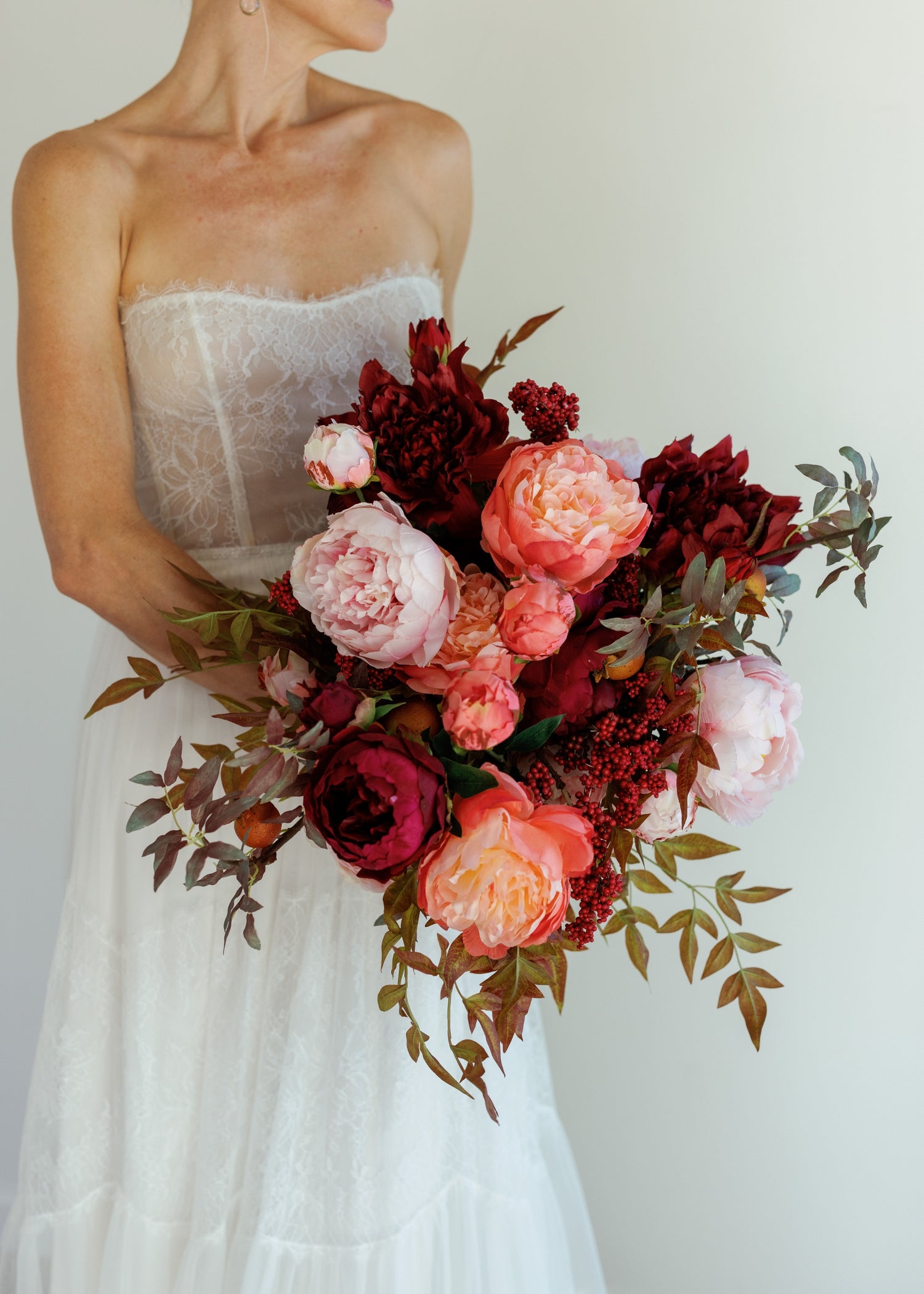 Luxe Silk Peony Bouquet