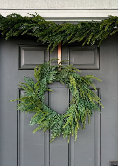 UV Treated Outdoor Cedar Wreath