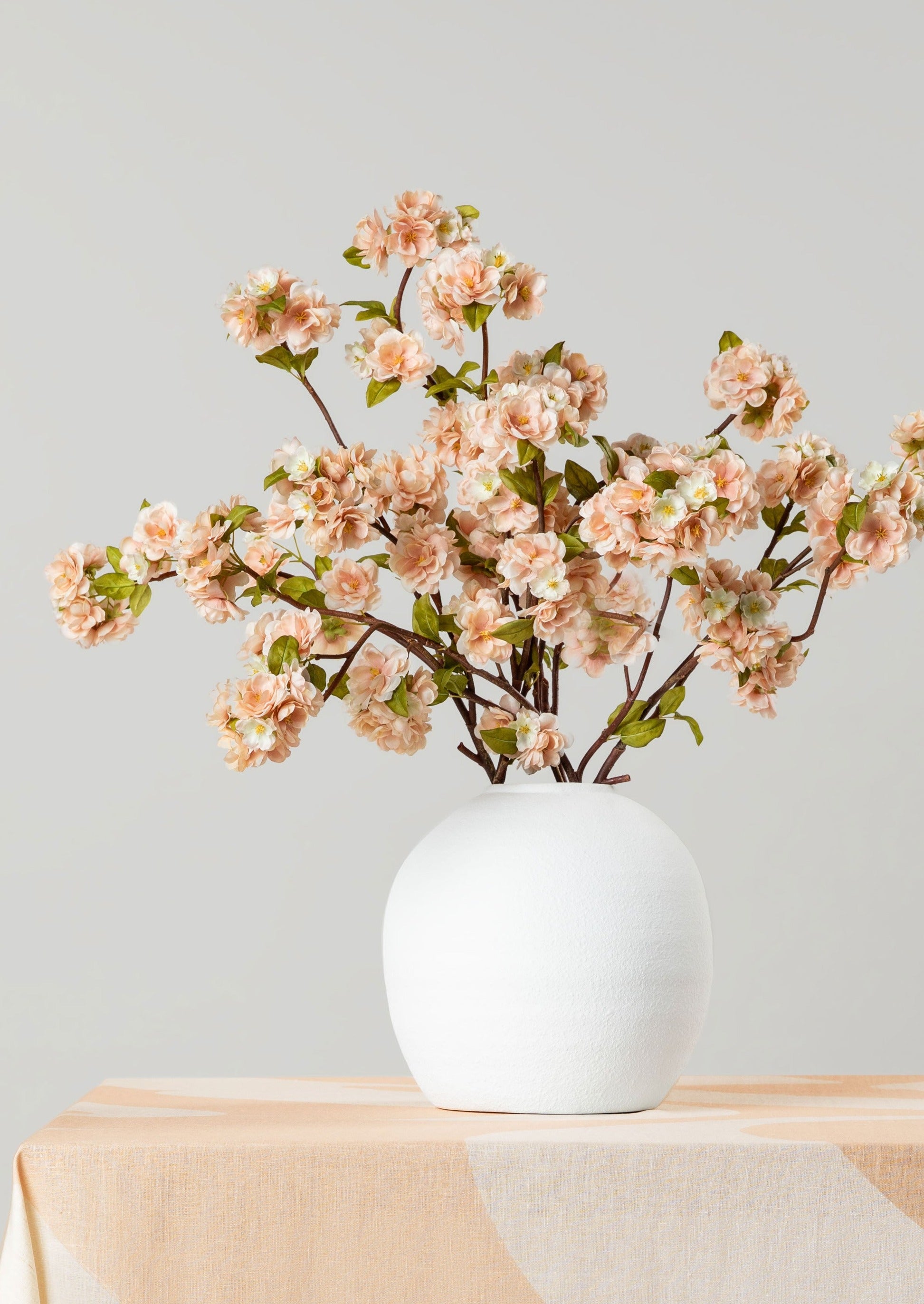 Faux Peach Blossom Arrangement