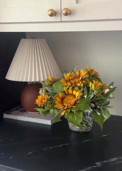 Video of Artificial Sunflower arrangement in Kitchen