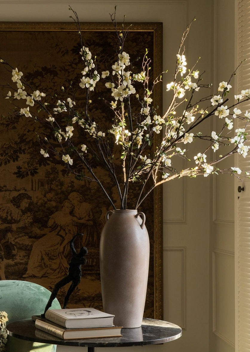Faux Cream Blossom Branches in Styling Video at afloral