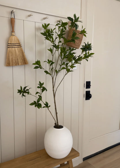 Simple Styling with Faux Japonica Leaf Branch