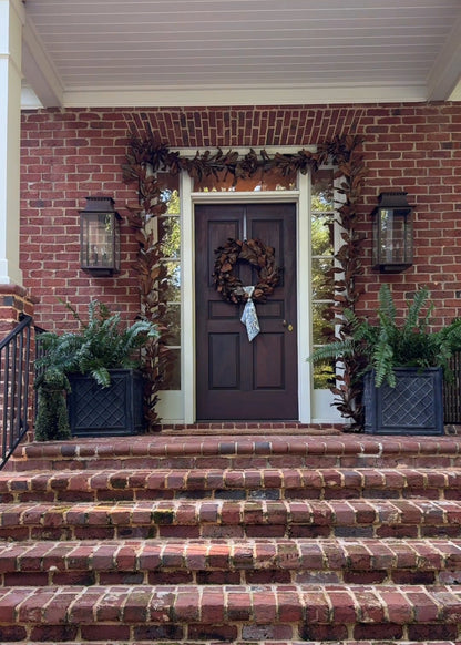 Video Decorating a Fall Porch with Magnolia Leaf Garland and Wreath