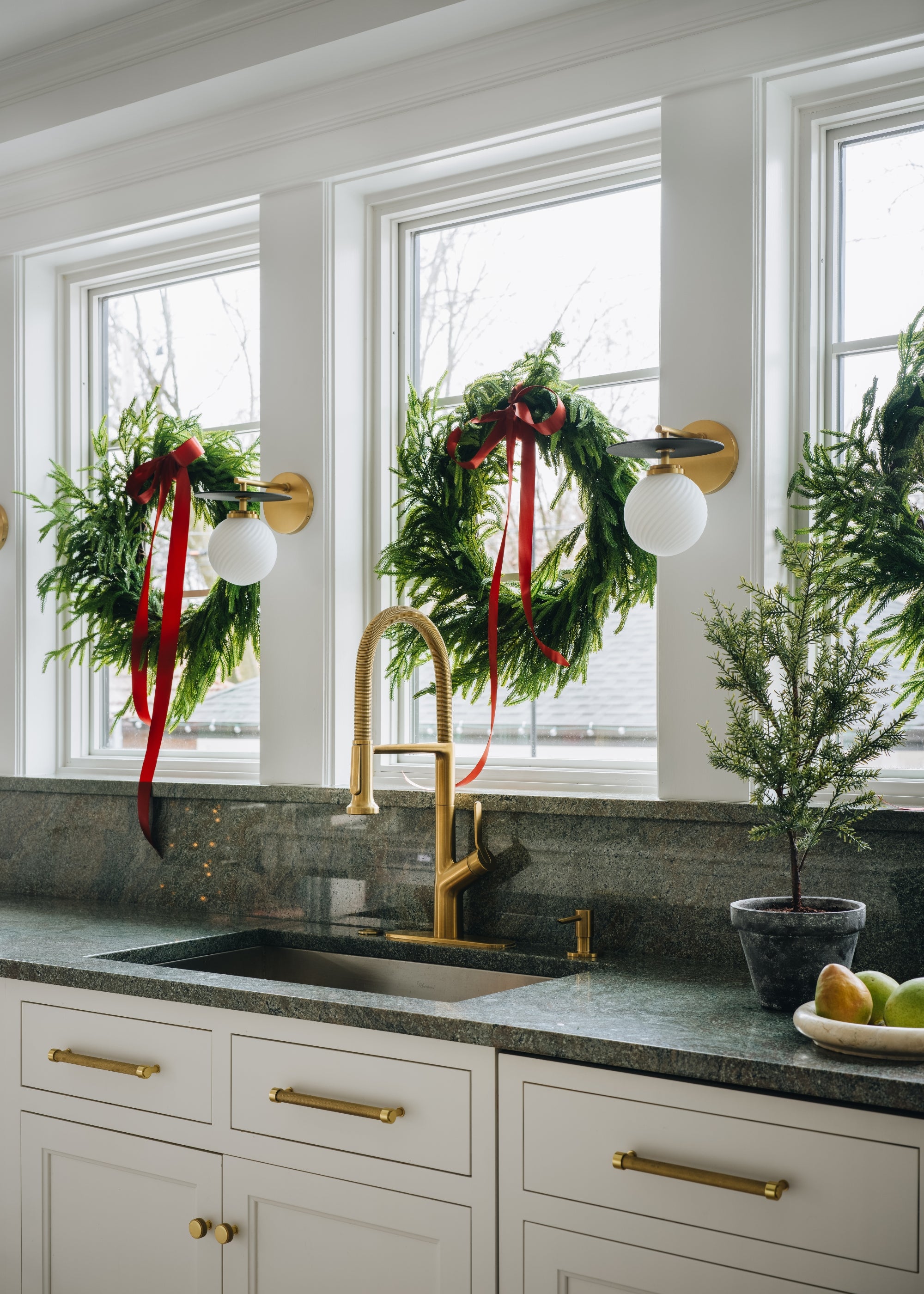 Decorating with Norfolk Pine Wreaths