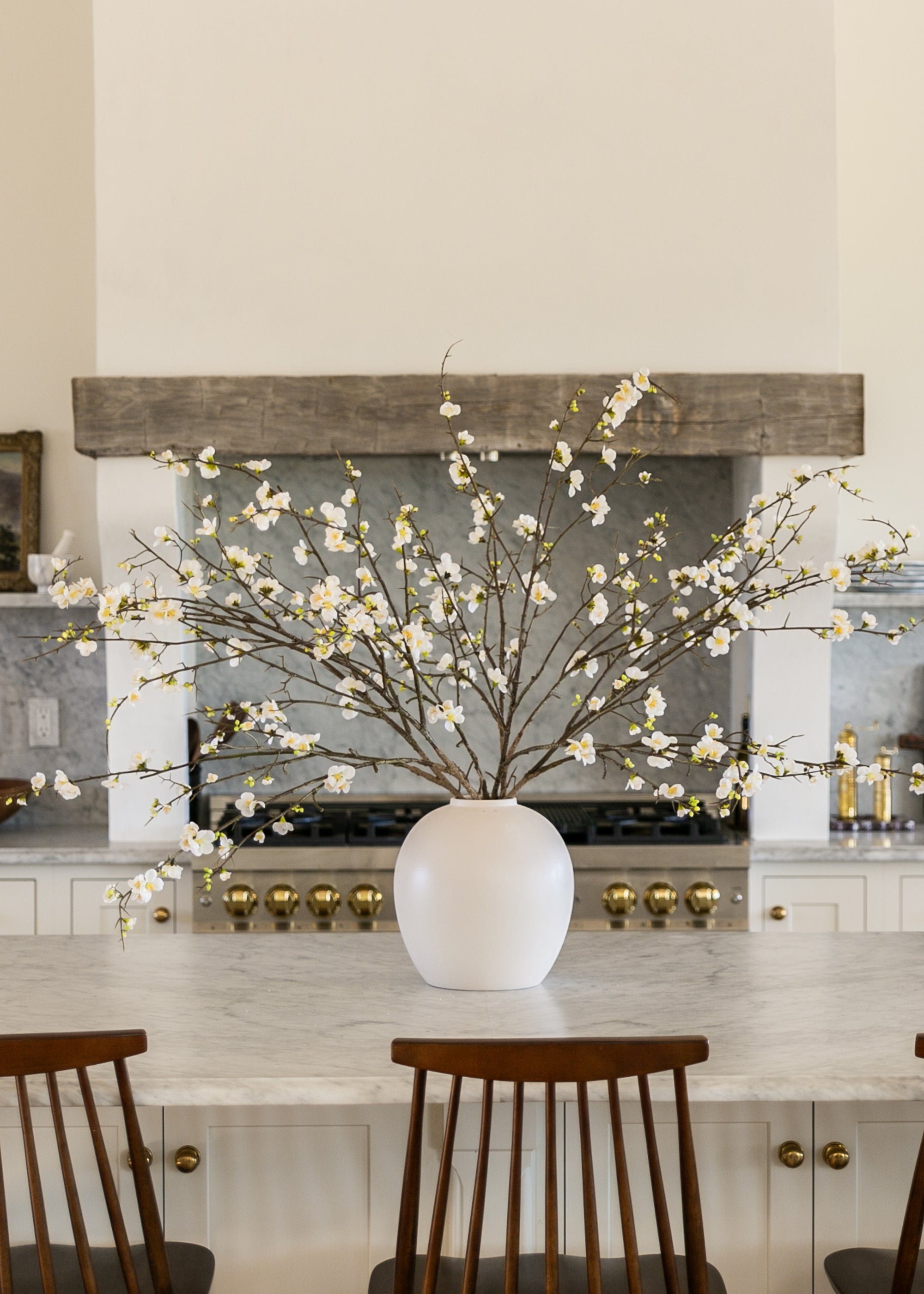 Arranging Luxe Faux Quince Branches