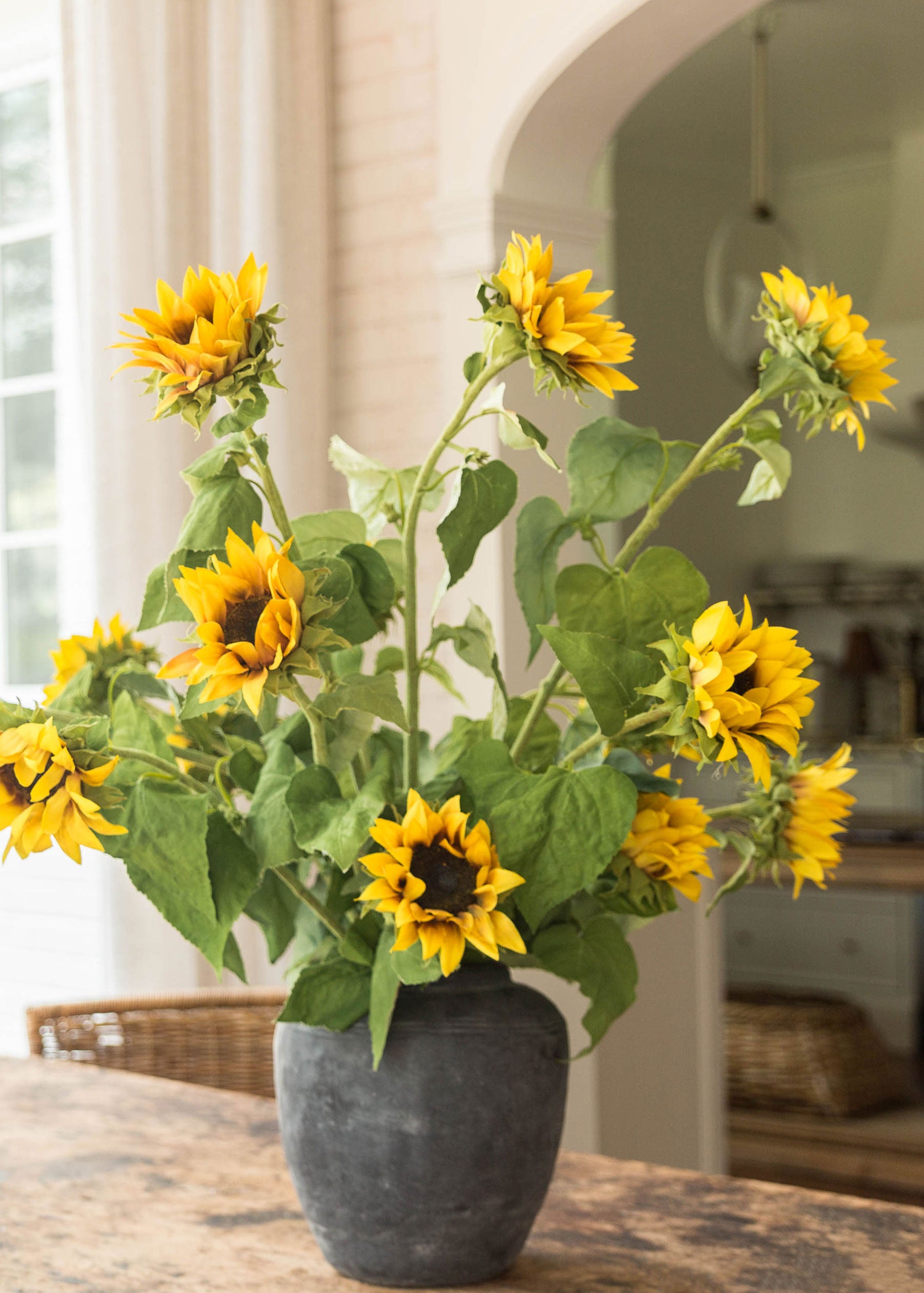 Where to deals buy fake sunflowers