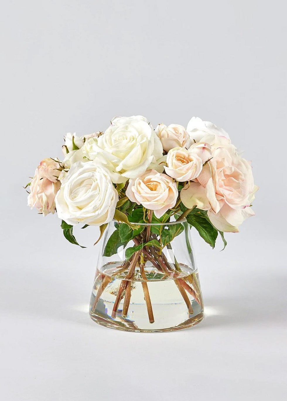Natural Touch Rose Arrangement in Vase - 12&quot;