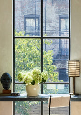 French Country Green Real Touch Hydrangeas in Table Vase