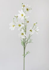 Artificial Wildflowers Cosmos in White